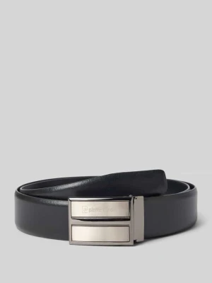Skórzany pasek z klamrą na pin Pierre Cardin