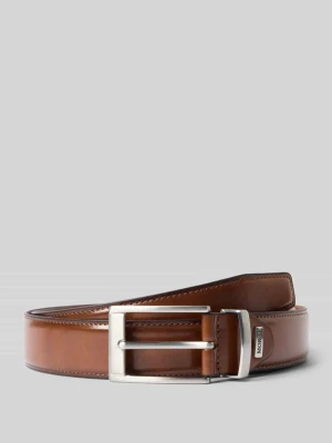 Skórzany pasek z metalową sprzączką Monti