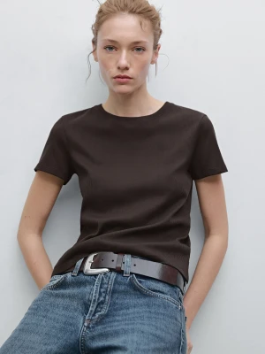 Skórzany Pasek Z Ozdobną Sprzączką - Brązowy - - Massimo Dutti - Kobieta
