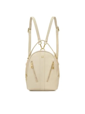 Skórzany plecak w kolorze off-white Kazar