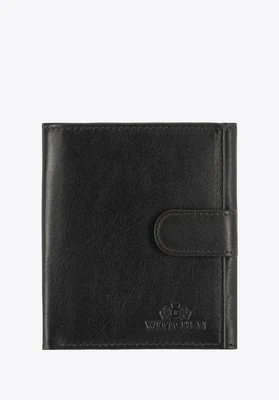 Skórzany portfel damski czarny Wittchen