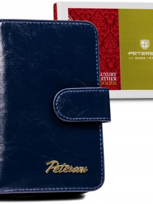 Skórzany portfel damski na zatrzask — Peterson Merg