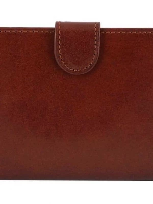 Skórzany portfel klasyczny - Barberini's - Brązowy Merg