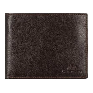 Skórzany portfel męski mieszczący dowód rejestracyjny brązowy Wittchen
