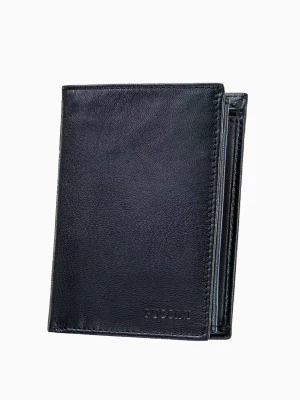 Skórzany portfel męski z dużą ilością kieszeni Puccini