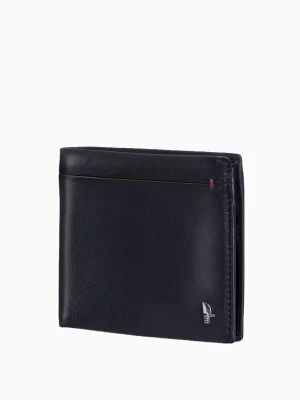 Skórzany portfel męski z miękkiej skóry nappa - czarny Puccini