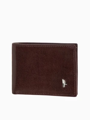 Skórzany portfel męski ze skóry naturalnej w kolorze brązowym Puccini