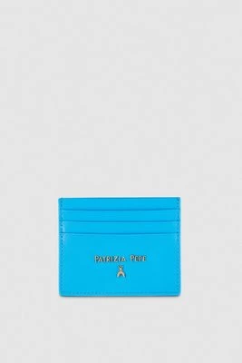 Skórzany portfel na karty kredytowe z gładkiej skóry PATRIZIA PEPE