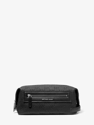 Skórzany zestaw podróżny Jet Set z wytłoczonym logo Michael Kors Mens