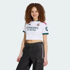 Skrócona koszulka podstawowa Real Madryt 26/27 Adidas biały