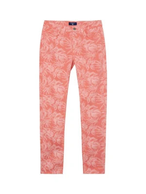 Skrócone Dżinsy Damskie Slim W Kwieciste Wzory GANT