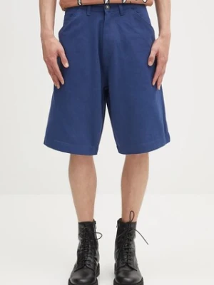 Sky High Farm szorty bawełniane Work shorts męskie kolor granatowy SHF07P021