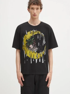 Sky High Farm t-shirt bawełniany Eri męski kolor czarny z nadrukiem SHF07T032