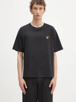 Sky High Farm t-shirt bawełniany SHF perennial męski kolor czarny gładki SHF07T031