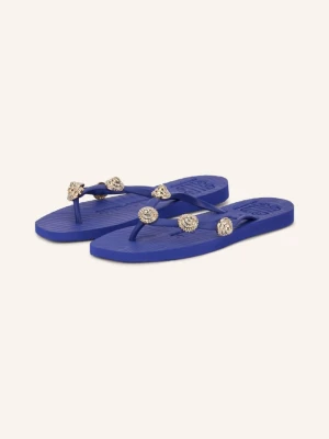 Sleepers Japonki Tapered Z Kamyczkami Ozdobnymi blau