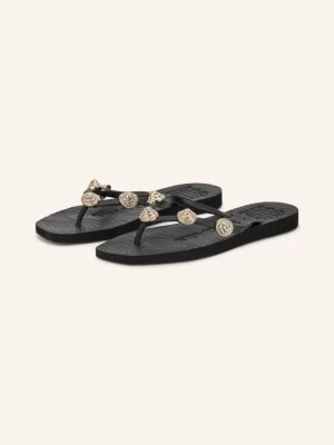Sleepers Japonki Tapered Z Kamyczkami Ozdobnymi schwarz