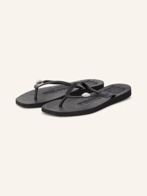 Sleepers Klapki Pearl Marseille Z Kamyczkami schwarz