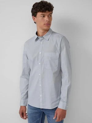 Slim fit: bawełniana koszula z drobnym wzorem i kołnierzykiem Kent s.Oliver biały