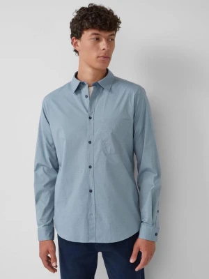 Slim fit: bawełniana koszula z drobnym wzorem i kołnierzykiem Kent s.Oliver niebieski