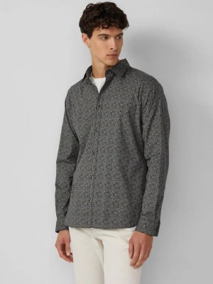 Slim fit: bawełniana koszula z nadrukiem na całej powierzchni s.Oliver oliwkowy
