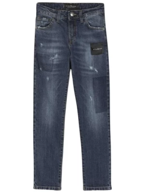 Slim Fit Jeans z Logo John Richmond