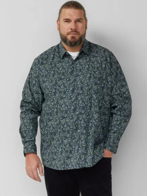 Slim fit: koszula z długim rękawem, nadrukiem na całej powierzchni i kołnierzykiem Kent s.Oliver