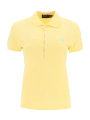 Slim Fit Polo Shirt z Elastycznego Bawełny Ralph Lauren