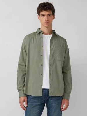 Slim fit: wzorzysta koszula z kołnierzykiem Kent s.Oliver oliwkowy