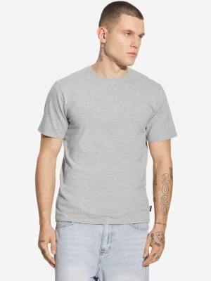 Slim t-shirt męski bawełniany szary Prosto