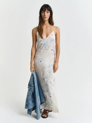 Slip dress z kwiatowym nadrukiem GANT