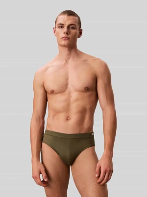 Slip kąpielowy z elastycznym paskiem Calvin Klein Underwear