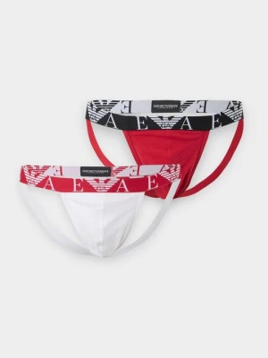 Slipy jockstrap Emporio Armani biały