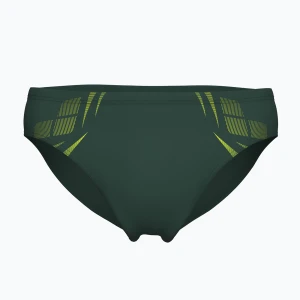 Slipy pływackie męskie arena Poseidonia Swim Briefs dark sage/artic lime
