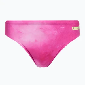 Slipy pływackie męskie arena Tie-Dye Briefs Allover shocking pink multi