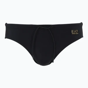Slipy pływackie męskie EA7 Emporio Armani Gold Label Brief black