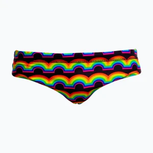 Slipy pływackie męskie Funky Trunks Classic Brief rainbowie