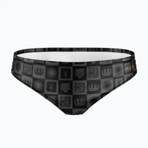 Slipy pływackie męskie HUUB Brief Yee black / orange Szary