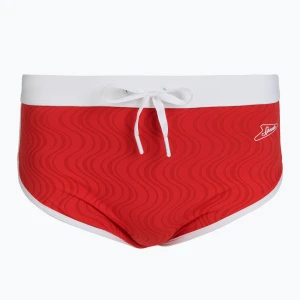Slipy pływackie męskie Speedo Texture Brief 3.5" high risk red