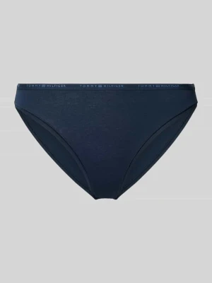 Slipy z bawełny mieszanej Tommy Hilfiger Granatowy