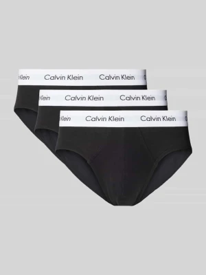 Slipy z bawełny mieszanej w zestawie 3 szt. Calvin Klein Underwear