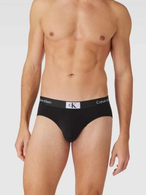 Slipy z detalem z logo Calvin Klein Underwear