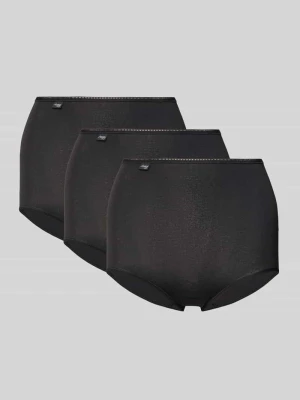 Slipy z detalem z logo i elastycznym pasem z logo w zestawie 3 szt. Sloggi