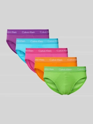 Slipy z detalem z logo w zestawie 5 szt. Calvin Klein Underwear