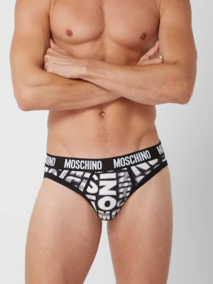 Slipy z dodatkiem streczu Moschino Swim + Underwear
