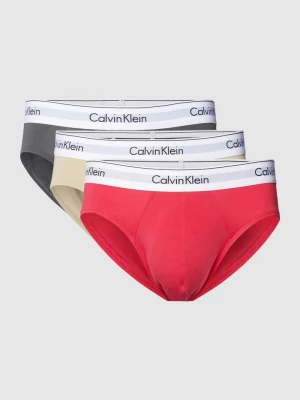 Slipy z elastycznym pasem z logo w zestawie 3 szt. Calvin Klein Underwear