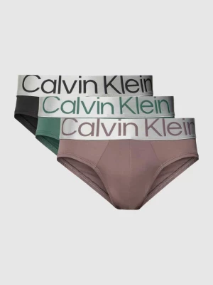 Slipy z elastycznym paskiem z logo w zestawie 3 szt. Calvin Klein Underwear