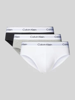 Slipy z pasem z logo w zestawie 3 szt. Calvin Klein Underwear