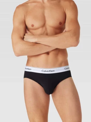 Slipy z paskiem z logo w zestawie 3 szt. model ‘HIP BRIEF’ Calvin Klein Underwear