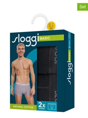 Sloggi Bokserki (2 pary) "Basic" w kolorze czarnym rozmiar: XL