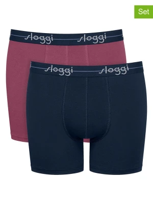 Sloggi Bokserki (2 pary) "Start" w kolorze bordowo-granatowym rozmiar: XXL